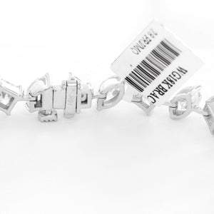 Stunning 18K White gold Tennis Bracelet 13.39 cts.