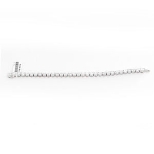 Beautiful 14k White Gold and 11.69 ct. Diamond Tennis Bracelet