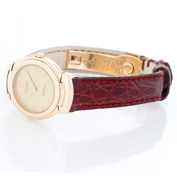 Rolex Cellini Ladies 18k Yellow Gold Watch 13767
