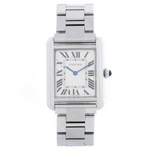 Ladies Cartier Tank Solo Stainless Steel Watch W5200013 3170