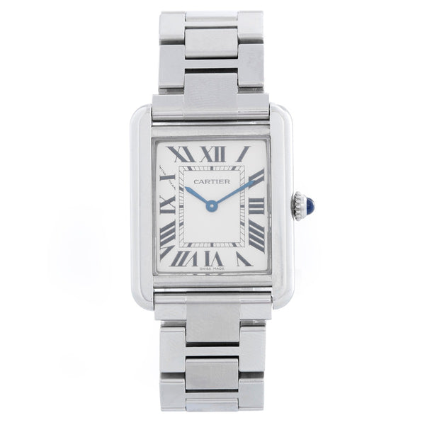 Ladies Cartier Tank Solo Stainless Steel Watch W5200013 3170