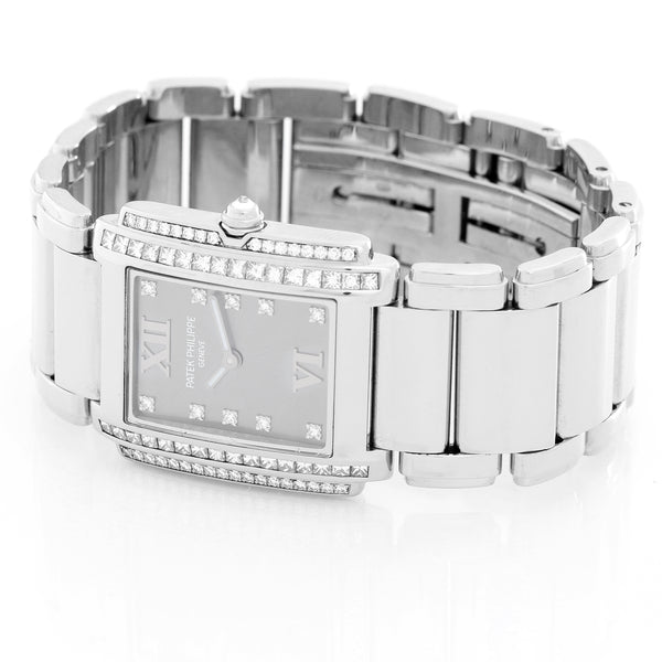 Patek Philippe Twenty-4 Ladies White Gold & Diamond Watch 4910/20G-010
