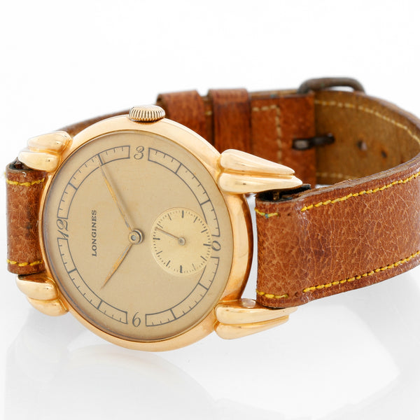 Longines 18K Yellow gold Wrist watch Circa 1940's