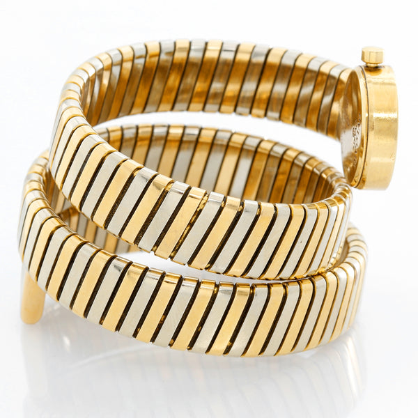 Bulgari Tubogas Ladies Two Tone Bvlgari Watch BB191T
