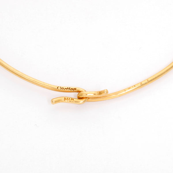 Cartier 18K Yellow Gold Slide on Banlge Size 7 1/2