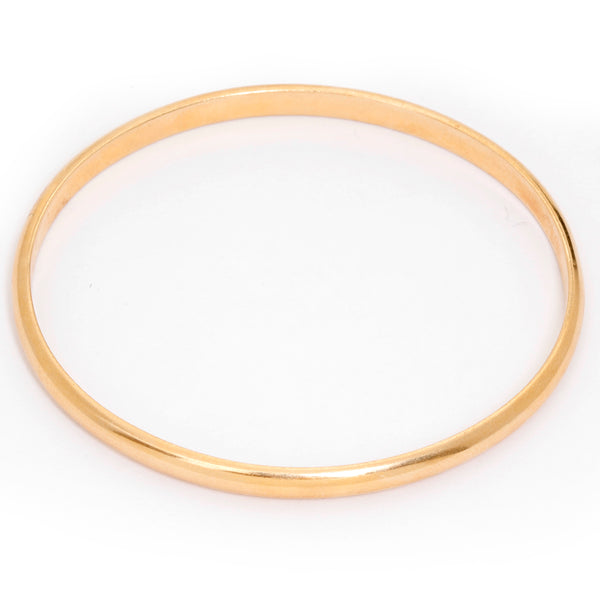 Tiffany & co. 18K Yellow Gold Oval Bangle Size 7 1/4