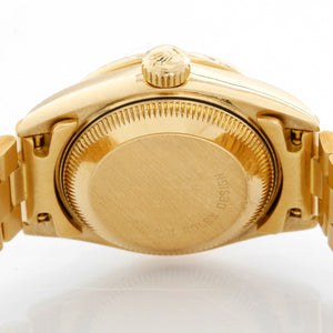 Ladies Rolex President 18k Gold Sapphire Watch 79138