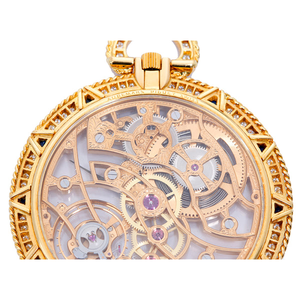 Audemars Piguet Diamond and Sapphire Pocket Watch