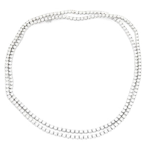 Stunning 18k White Gold  40.37ctw. Diamond Opera Necklace