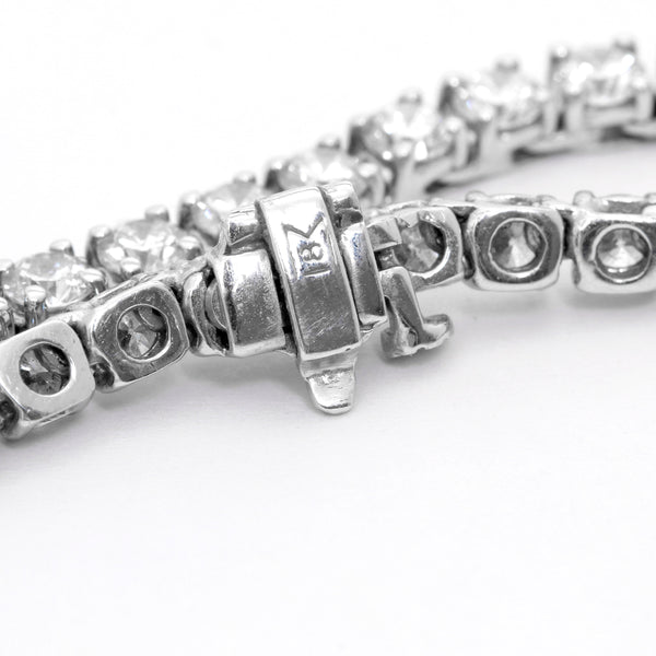 Stunning 18k White Gold  40.37ctw. Diamond Opera Necklace