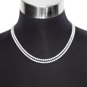 Stunning 18k White Gold  40.37ctw. Diamond Opera Necklace