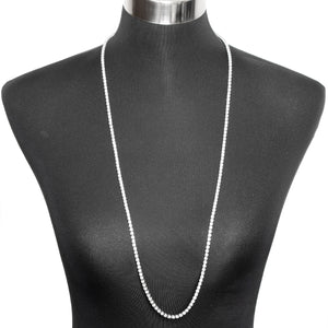 Stunning 18k White Gold 32.86 ctw. Diamond Opera Necklace