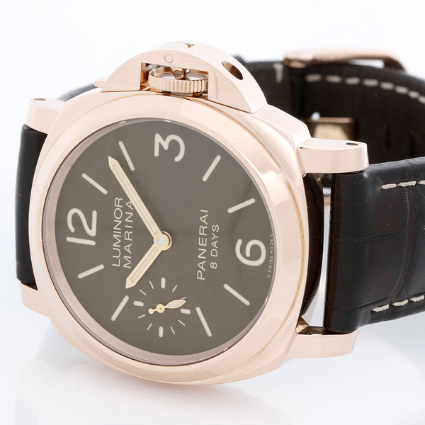 Panerai Luminor 8 Day Rose Gold Pam 511 Watch