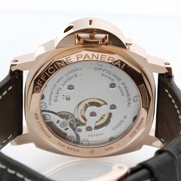 Panerai Luminor 8 Day Rose Gold Pam 511 Watch