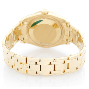 Rolex Datejust Pearlmaster Midsize 18k Yellow Gold Watch 81318