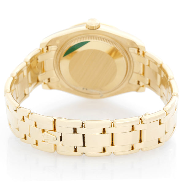 Rolex Datejust Pearlmaster Midsize 18k Yellow Gold Watch 81318