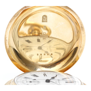 Hy. Grandjean & Cie., LeCoultre 18K Gold Hunting Case Pocket Watch