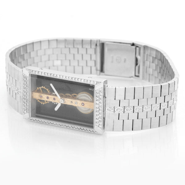 Corum Ladies " Golden Bridge" White Gold Watch