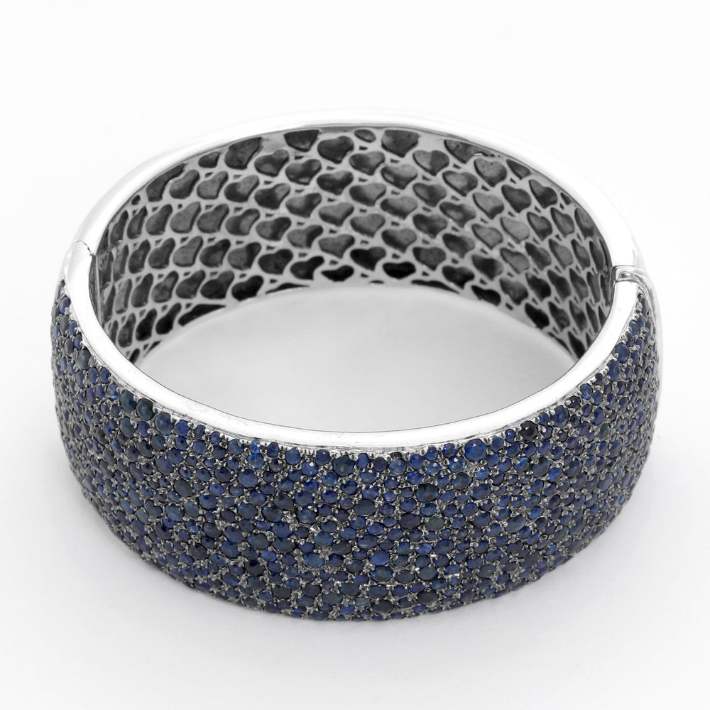 Sterling Silver Sapphire Bangle