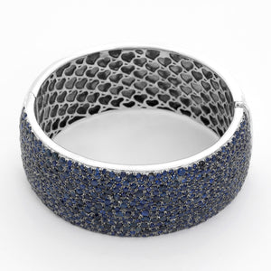 Sterling Silver Sapphire Bangle