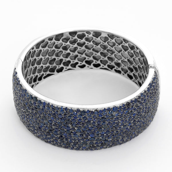 Sterling Silver Sapphire Bangle
