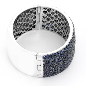 Sterling Silver Sapphire Bangle