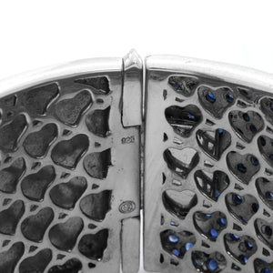 Sterling Silver Sapphire Bangle