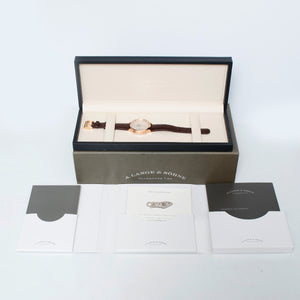 A. Lange & Söhne Saxonia Dual Time Rose Gold  Watch 385.032