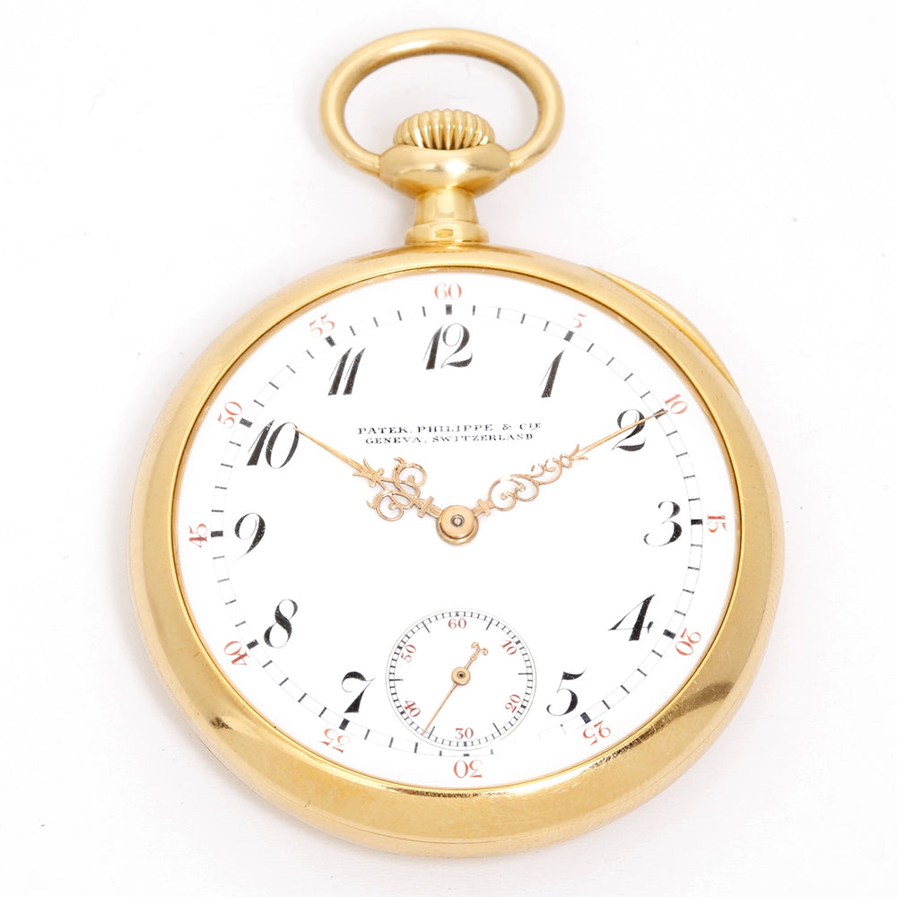 Patek Philippe & Co. 18K Yellow Gold Open Face Dress Pocket Watch