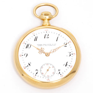 Patek Philippe & Co. 18K Yellow Gold Open Face Dress Pocket Watch