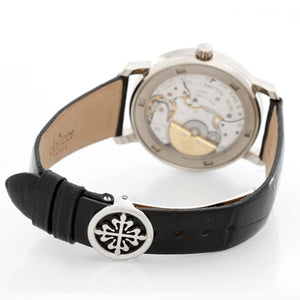 Patek Philippe  Moon phase Power Reserve Men's White Gold Watch ref. 5055 G  or 5055G-001