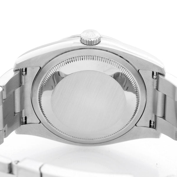 Men's Rolex Turnograph Datejust Stainless Steel Black Dial  Watch 116264