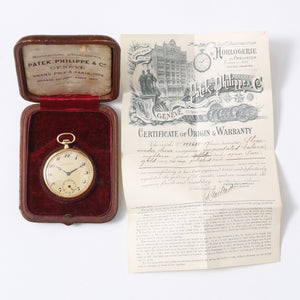 Patek Philippe & Co. 18K Gold Open Face Pocket Watch