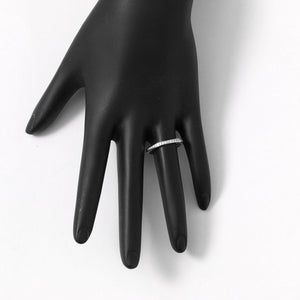 Cartier Platinum  2.5mm Diamond Band Size 6 1/4