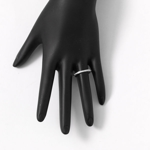 Cartier Platinum  2.5mm Diamond Band Size 6 1/4