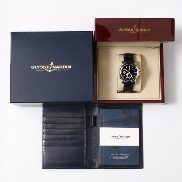 Ulysse Nardin Dual Time 243-55/92 Stainless Steel Watch