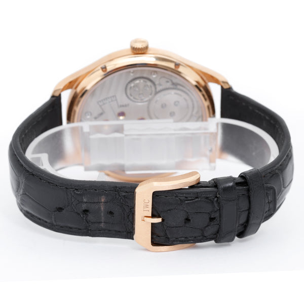 IWC Portuguese Rose Gold Hand Wound Men's Watch
