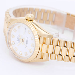 Rolex Lady President 18k Yellow Gold & Diamond Ladies Watch 69178