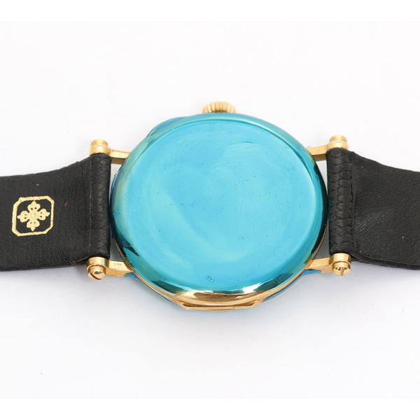 Patek Philippe 150th Anniversary Officers Watch 18k Yellow Gold with Hinged Back 3960 (or 3960J)