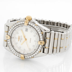 Breitling Wings Lady Steel and Gold Diamond Watch B67350