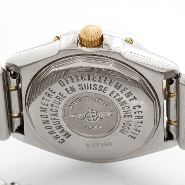 Breitling Wings Lady Steel and Gold Diamond Watch B67350
