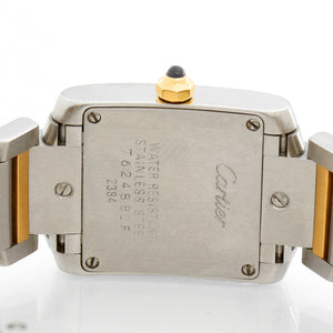 Ladies Cartier Tank Francaise 2-Tone Watch W51007Q4 Ivory Dial 2384