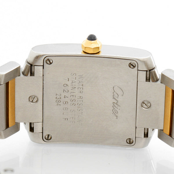 Ladies Cartier Tank Francaise 2-Tone Watch W51007Q4 Ivory Dial 2384