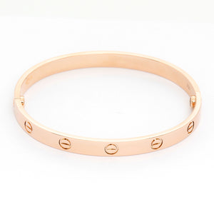 Cartier Love Bracelet 18k Rose Gold Size 18 with Screwdriver