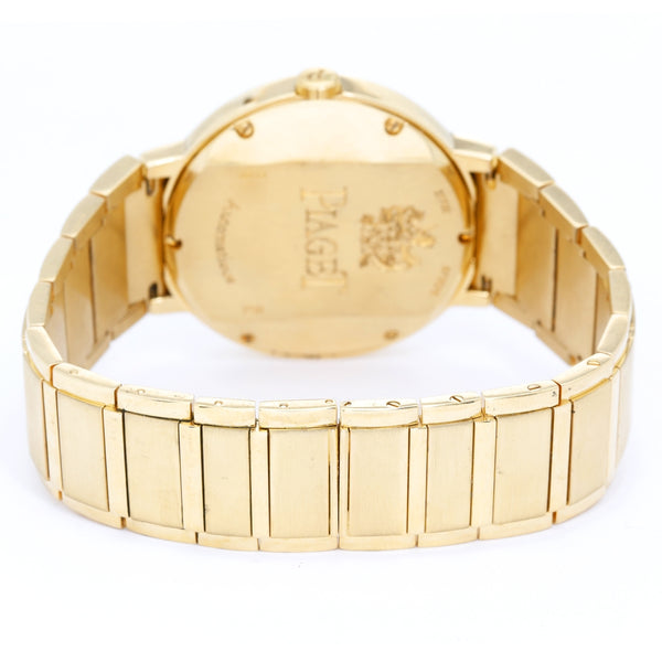 Piaget Polo 18k Yellow Gold Round Men's Watch Silver Dial G0A26021