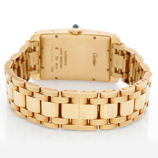 Cartier Tank Americaine 18K Yellow Gold Men's Large Watch 1740