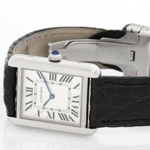 Cartier Tank Solo Stainless Steel Ladies Watch W1018255 2716