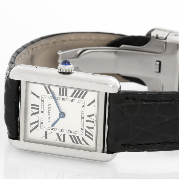 Cartier Tank Solo Stainless Steel Ladies Watch W1018255 2716