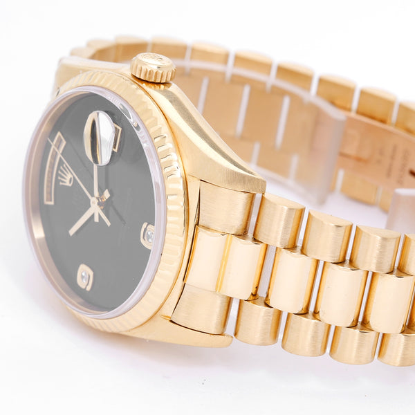 Men's Rolex President - Day-Date Watch 18238 Onyx Dial