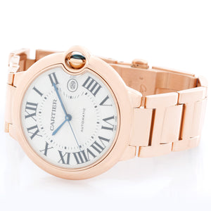 Cartier Ballon Bleu Men's Large 42mm 18k Rose Gold Watch W69006Z2